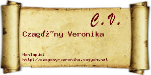 Czagány Veronika névjegykártya