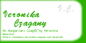 veronika czagany business card